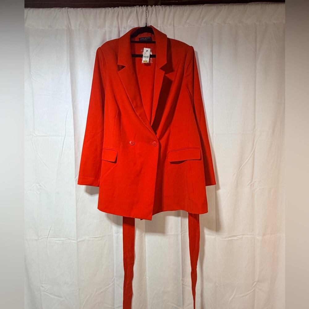 Lane Bryant Vibrant Blood Orange Blazer